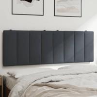 Hoofdbordkussen 120 cm fluweel donkergrijs