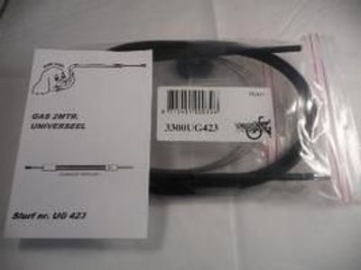 SLURF -gaskabel universeel throttle cables 1.25 mm 2.0 mtr.