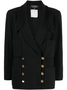 CHANEL Pre-Owned veste à boutons CC - Noir