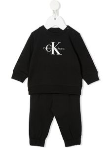 Calvin Klein Kids survêtement à logo imprimé - Noir