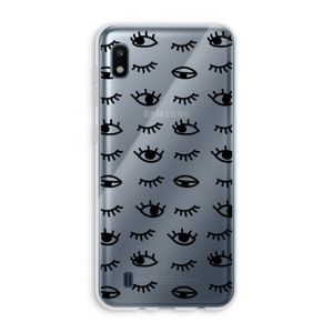 Eye pattern #2: Samsung Galaxy A10 Transparant Hoesje