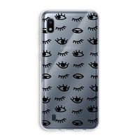 Eye pattern #2: Samsung Galaxy A10 Transparant Hoesje
