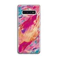Pastel Echoes: Samsung Galaxy S10 4G Transparant Hoesje