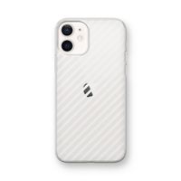 Strepen zwart-wit: iPhone 12 mini Transparant Hoesje