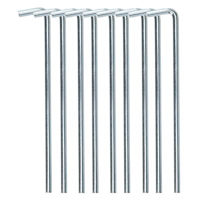 Redcliffs tentharingen - pennen - 10x - zilver - metaal - 23 cm - voor diverse ondergronden