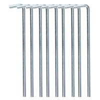 Redcliffs tentharingen - pennen - 10x - zilver - metaal - 23 cm - voor diverse ondergronden