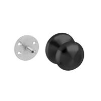 Intersteel voordeurknop - ø 58/66 mm éénzijdig - mat zwart - thumbnail
