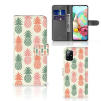 Samsung Galaxy A71 Book Cover Ananas