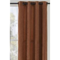 1+1 Gratis Leen Bakker - Gordijn Indy - 140x280 Cm (1 Stuk) - Polyester - Bruin