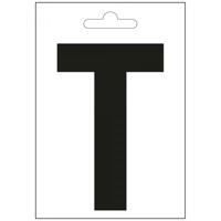 Nautic letter T zwart 100 mm.