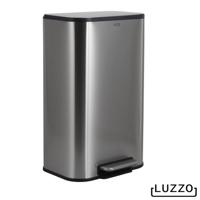 Luzzo® Nevada Pedaalemmer 30 liter - Prullenbak Mat RVS - thumbnail