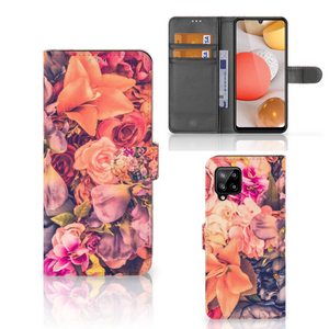 Samsung Galaxy A42 5G Hoesje Bosje Bloemen