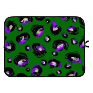 Green Cheetah: Laptop sleeve 15 inch