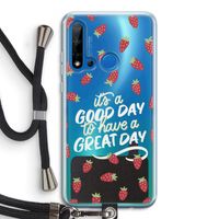 Don't forget to have a great day: Huawei P20 Lite (2019) Transparant Hoesje met koord