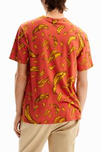 T-shirt met korte mouwen en bananen - BROWN - XXL