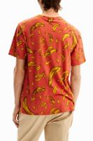 T-shirt met korte mouwen en bananen - BROWN - XXL