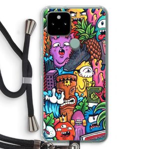 Vexx Mixtape: Pixel 5 Transparant Hoesje met koord
