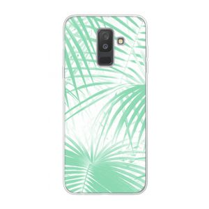 Palmbladeren: Samsung Galaxy A6 Plus (2018) Transparant Hoesje