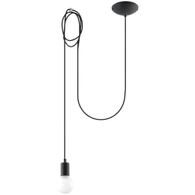 Hanglamp EDISON 1 zwart