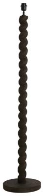 Light & Living Vloerlamp 'Nanno' Mangohout, 138cm, kleur Mat Grijs/Bruin (excl. kap)