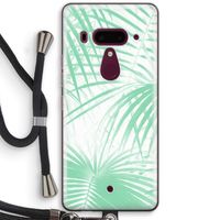 Palmbladeren: HTC U12+ Transparant Hoesje met koord