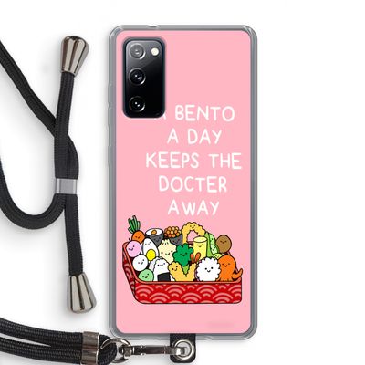 Bento a day: Samsung Galaxy S20 FE / S20 FE 5G Transparant Hoesje met koord