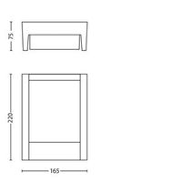 Philips Vierkante buitenlamp Arbour 22cm antraciet 164609316 - thumbnail