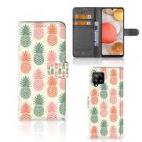Samsung Galaxy A42 5G | Book Cover | Ananas | Portemonnee hoesje