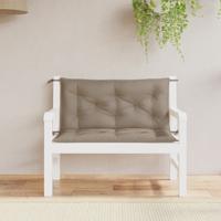 Tuinbankkussens 2 st 100x50x7 cm oxford stof taupe - thumbnail