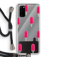 Waterijsje: Samsung Galaxy S20 Transparant Hoesje met koord
