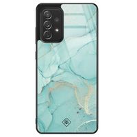 Samsung Galaxy A52s glazen hardcase - Touch of mint