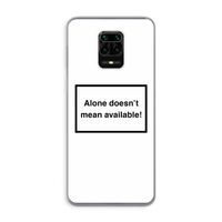 Alone: Xiaomi Redmi Note 9 Pro Transparant Hoesje