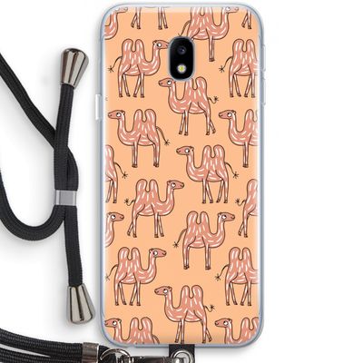 Kameel: Samsung Galaxy J3 (2017) Transparant Hoesje met koord