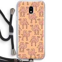 Kameel: Samsung Galaxy J3 (2017) Transparant Hoesje met koord
