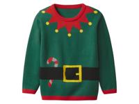 lupilu Kinder kersttrui met lampjes (Groen, 122/128)