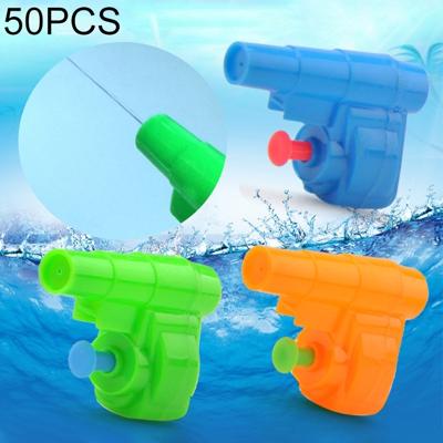 50 PC'S kinderen water speelgoed mini plastic schieten waterpistool willekeurige kleur levering