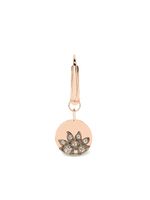 Dodo boucle d'oreille en or rose 9ct ornée de diamants