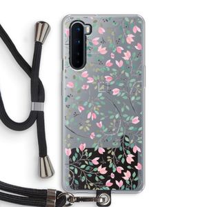 Sierlijke bloemen: OnePlus Nord Transparant Hoesje met koord