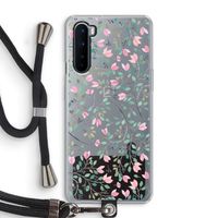 Sierlijke bloemen: OnePlus Nord Transparant Hoesje met koord