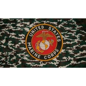 US marine corps vlag met logo   -