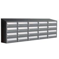 Allux Hive Set 5-Breed, 4-Hoog Met Dak Antraciet - 40030065_5x4d