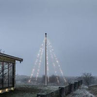 Konstsmide 4781-137 LED-vlaggenmastverlichting Buiten Energielabel: F (A - G) werkt op het lichtnet Aantal lampen 500 LED Warmwit