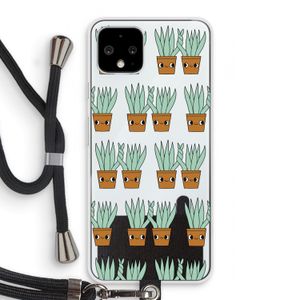 Sansevieria: Pixel 4 Transparant Hoesje met koord