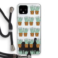 Sansevieria: Pixel 4 Transparant Hoesje met koord