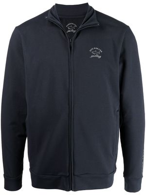 Paul & Shark sweat zippé à logo imprimé - Bleu