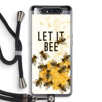 Let it bee: Samsung Galaxy A80 Transparant Hoesje met koord