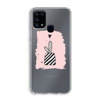 Zwart-wit cactus: Samsung Galaxy M31 Transparant Hoesje