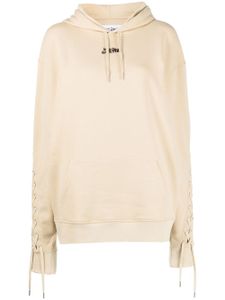 Jean Paul Gaultier hoodie à détail de laçage - Tons neutres