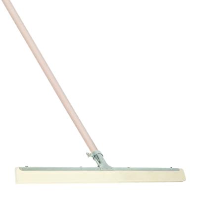 Buemag Vloertrekker/douchetrekker voor water - metaal/rubber - 45 cm - met houten steel 120 cm