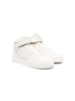 Emporio Armani Kids baskets montantes en cuir - Blanc - thumbnail